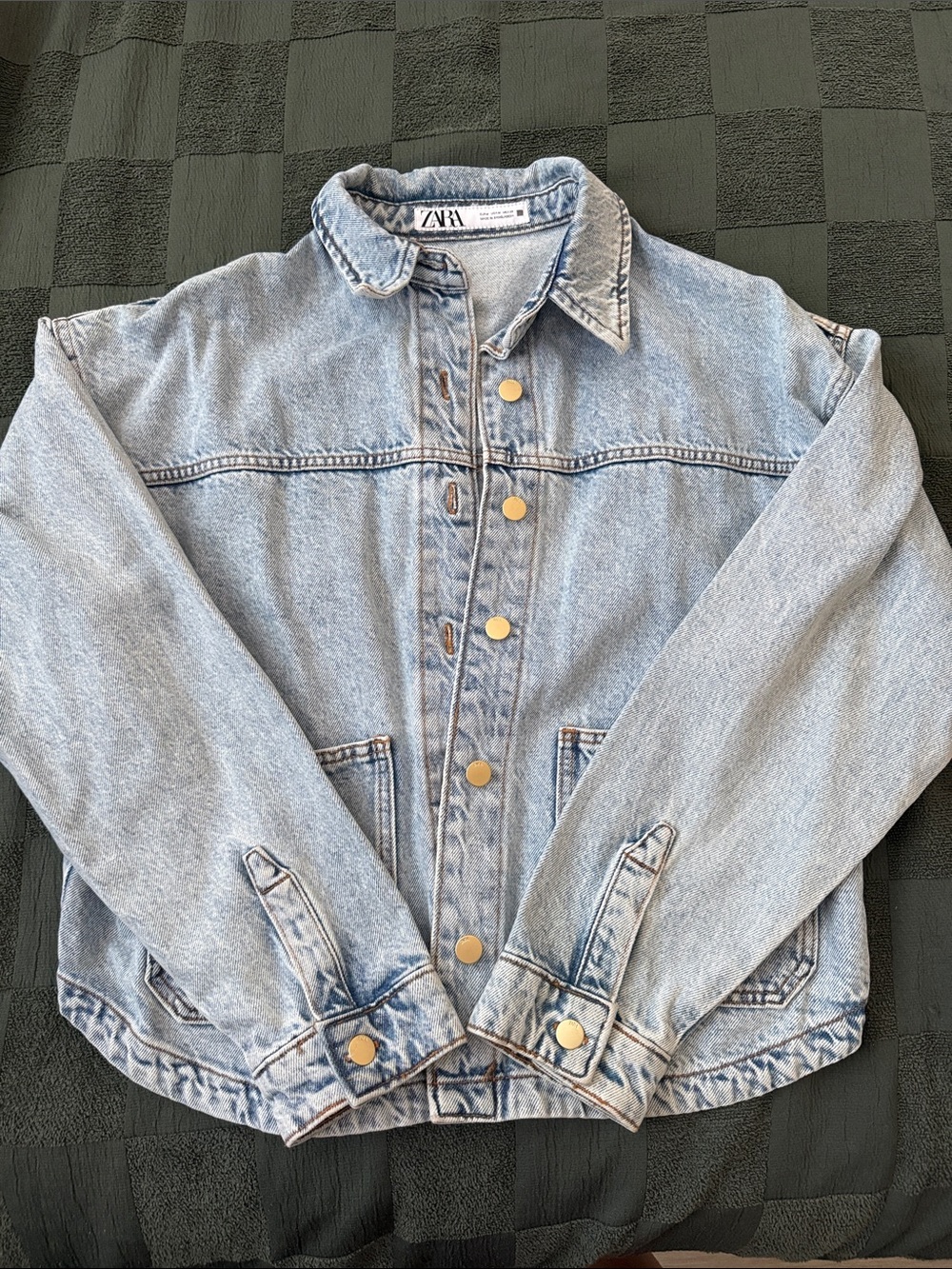 ZARA Light Blue Oversized Denim Jacket